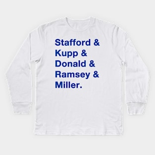 2021 LA Rams Blue Kids Long Sleeve T-Shirt